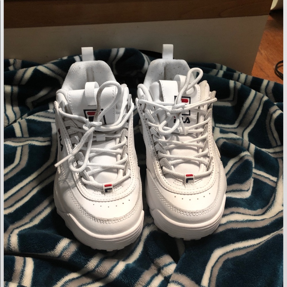 FILA DISRUPTOR II PREMIUM SNEAKER - WOMEN'S WHITE